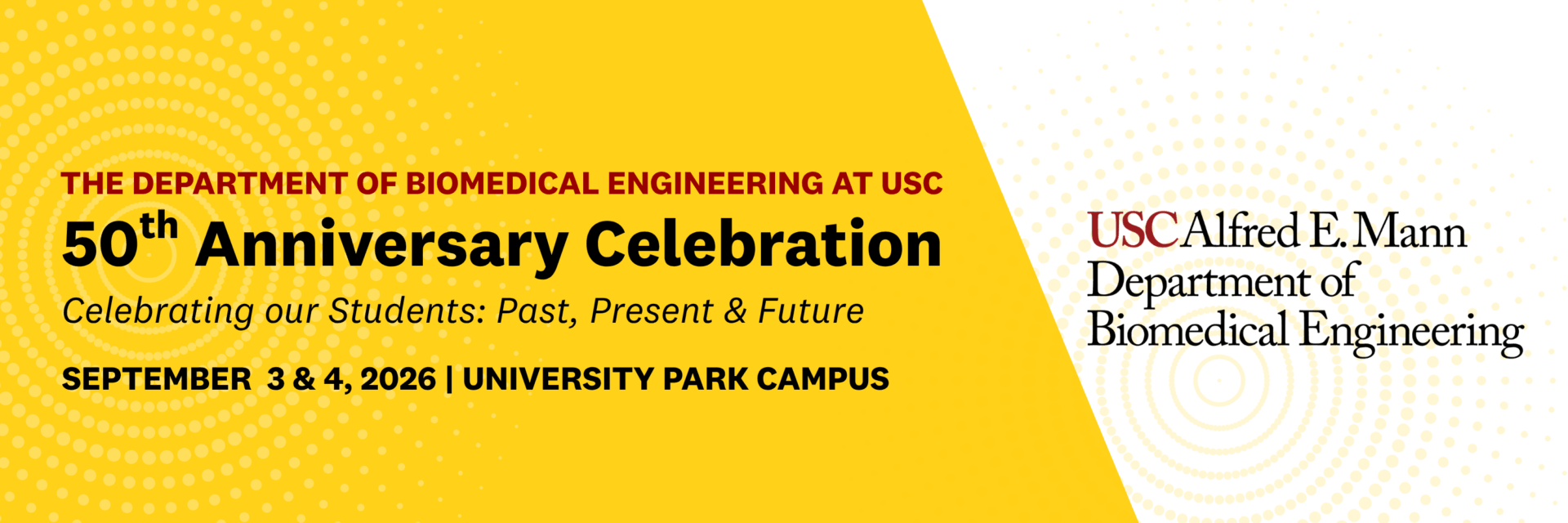 50th Anniversary Celebration on Sept 3-4, 2026