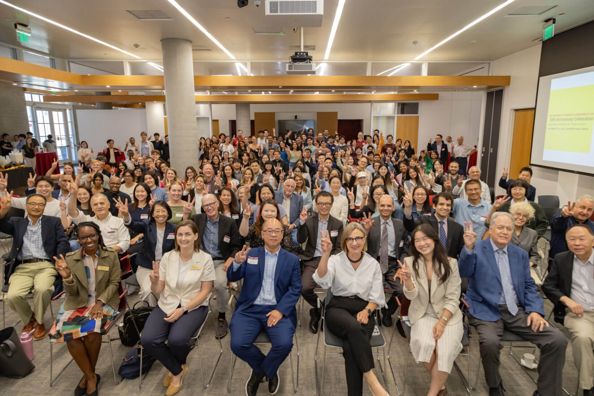 Group photo of attendees at BME celebration